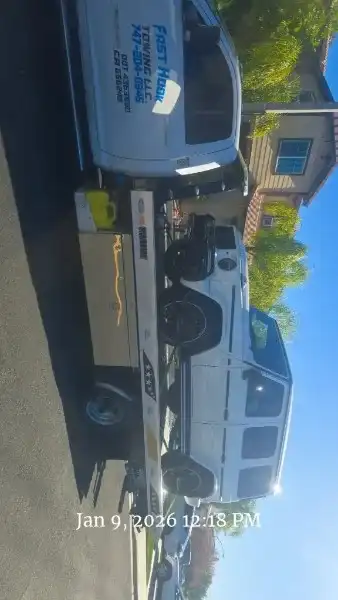 Fast Hook Towing flatbed towing a Mercedes G-Wagon in Ontario, CA